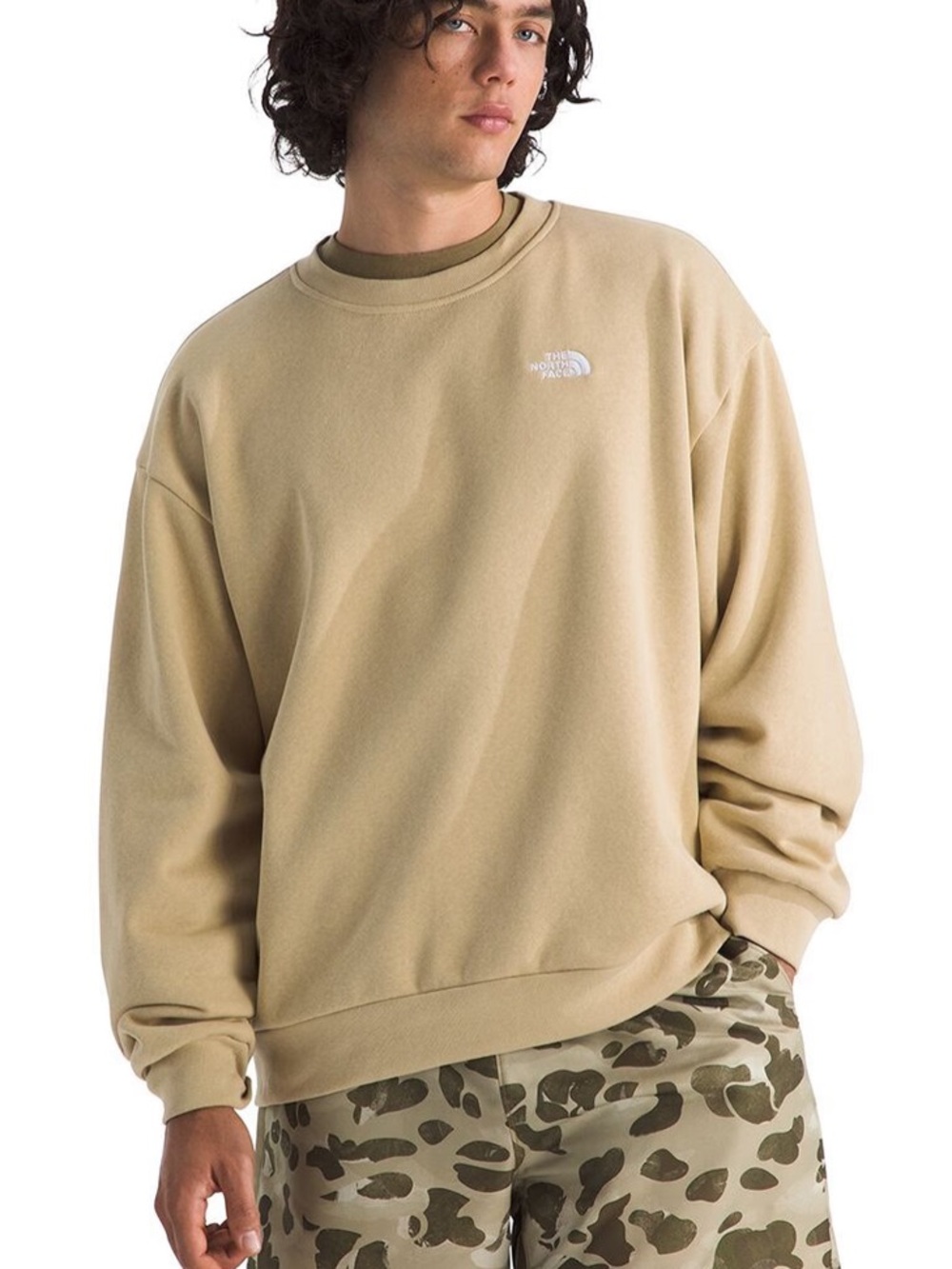The North Face Men's Core Embroidered Oversized Crew Sweatshirt